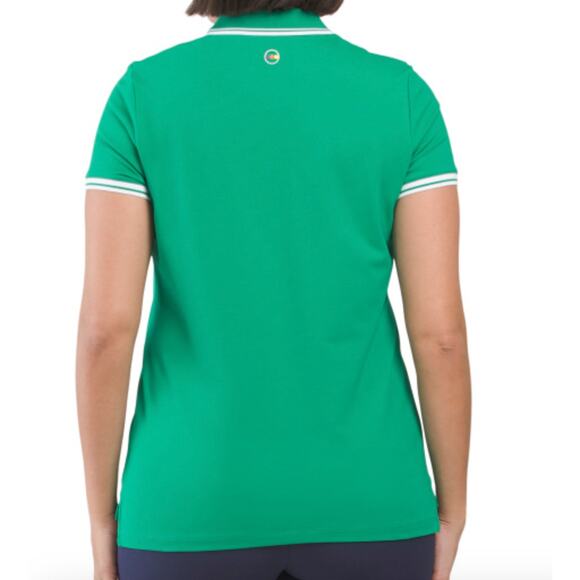 Swing control cap sleeve polo womens green "jelly bean" size small NWT - Picture 2 of 2